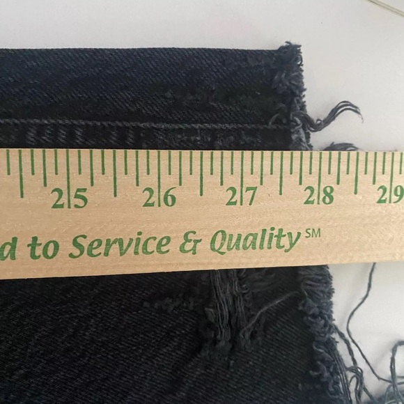 Agolde Jeans Black Denim Size 25 Mid Rise 4-Button Dark Wash Skinny - Picture 9 of 11